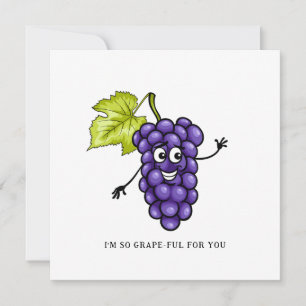 Jag är så GRAPE-vänlig för dig - Grafikkort Julkort