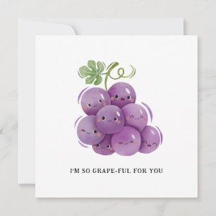 Jag är så GRAPE-vänlig för dig - Grafikkort Julkort