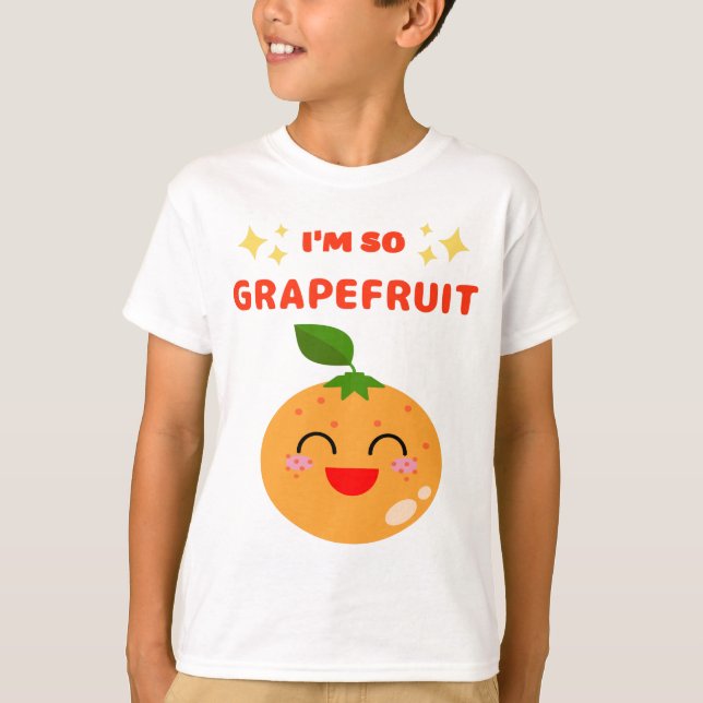 JAG ÄR SÅ GRAPEFRUIT T-Shirt (Framsida)