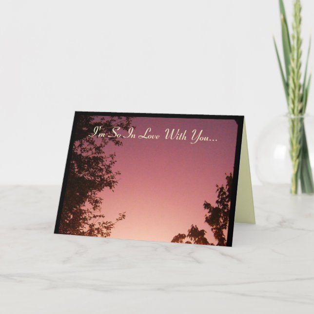 Jag är så i Kärlek med dig...kort Kort (Framsida)