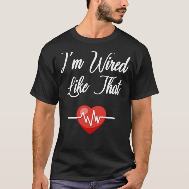 Jag är så kallad ICD Surgery Cardiac Pacemaker T Shirt (Framsida)