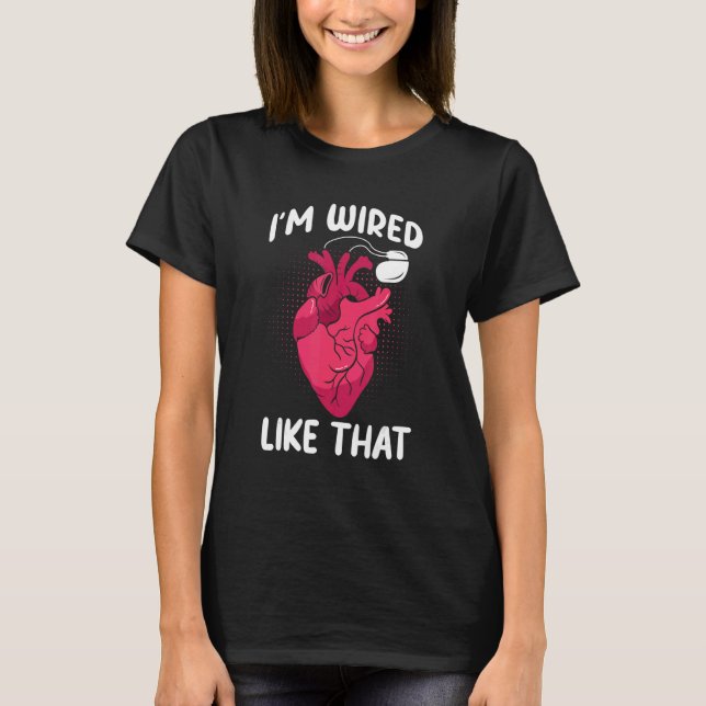 Jag är så kallad ICD Surgery Cardiac Pacemaker T Shirt (Framsida)