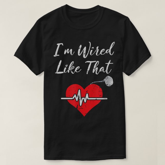 Jag är så kallad ICD Surgery Cardiac Pacemaker  T Shirt (Design framsida)