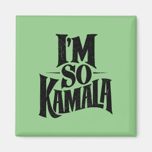 Jag är så Kamala Brat Grön Meme Magnet