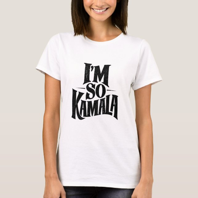 Jag är så Kamala Brat Grön Meme T Shirt (Framsida)