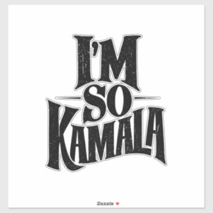 Jag är så Kamala Brat Grönt Meme Klistermärken