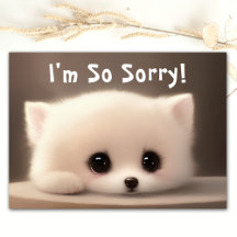 Jag är så ledsen Ledsen Big Ögon Cute Foxy Ansikte