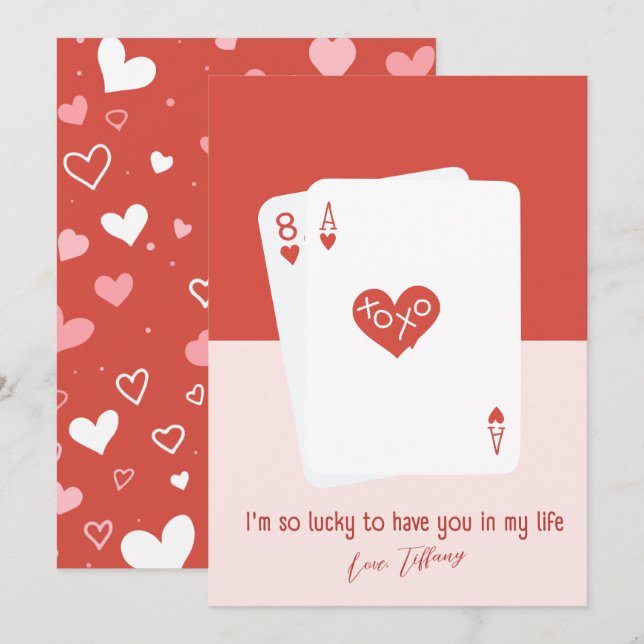 Jag är så lycklig att ha Er Julkort från lägenhete (Fram/baksida)