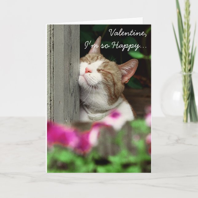 Jag är så Lycklig Valentine Helgkort (Framsida)