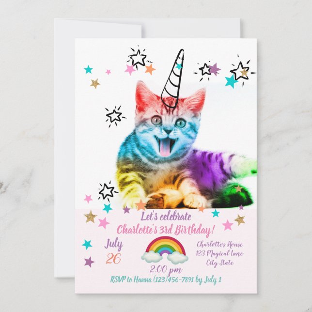 Jag är så meologisk! inbjudningar (Framsida)