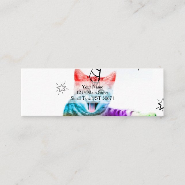 Jag är så meologisk! mini visitkort (Framsida)