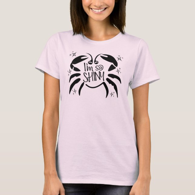 Jag är så SHINY med Sparkles och Crab T Shirt (Framsida)