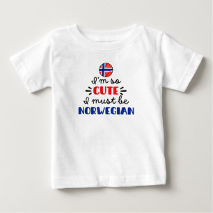 Jag är så söt att jag måste vara norsk t shirt