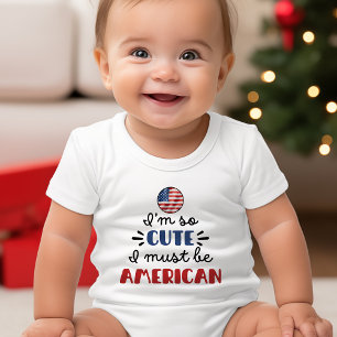 Jag är så söt, jag måste vara amerikan t shirt