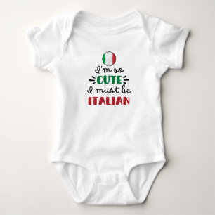 Jag är så söt jag måste vara italienare t shirt