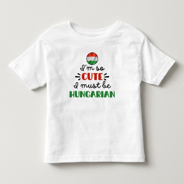 Jag är så söt, jag måste vara ungrare t shirt (Framsida)