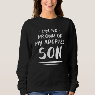 Jag är så stolt över min adopterade son-familjfost t shirt