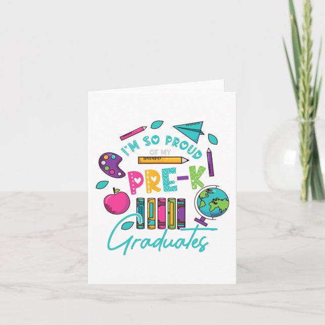 Jag är så stolt över min förskola i Student förra  Kort (Framsida)