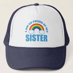 Jag är så stolt över min syster Rainbow Gay pride Keps