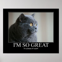 Jag är så Underbar Kat Artwork Poster
