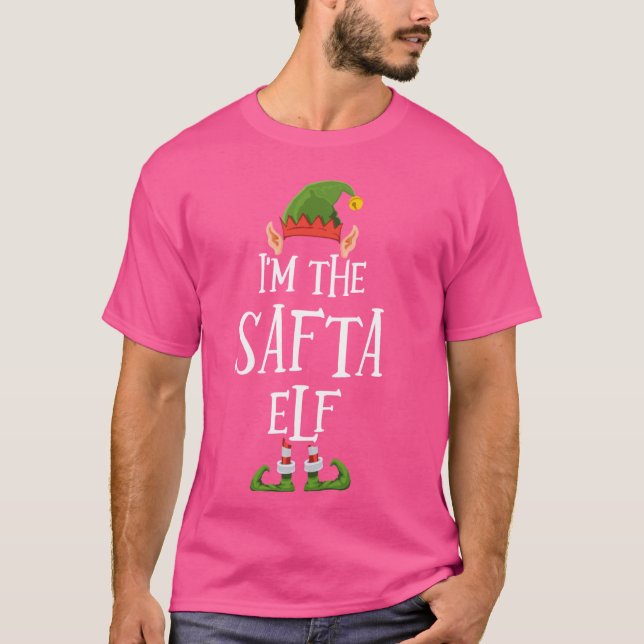 Jag är Safta Elf Graphic - Lustigt god jul A T Shirt (Framsida)