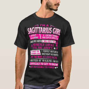 Jag är Sagittarius Girl Sagittarius Birthday T Shirt