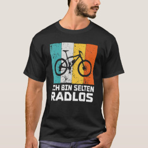 Jag är sällan bikelfri, rolig cyklist-cykelhjul t shirt