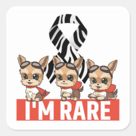 Jag är Sällsynt JJ Sticker Fyrkantigt Klistermärke