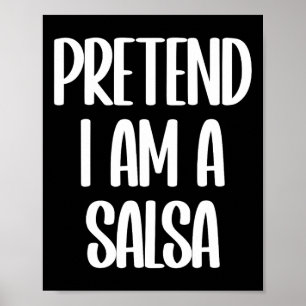 Jag är Salsa Halloween Costume Poster