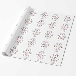 Jag är sanningens och livets typografi presentpapper