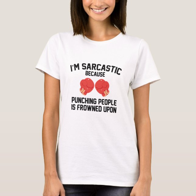 Jag är Sarcastic T Shirt (Framsida)