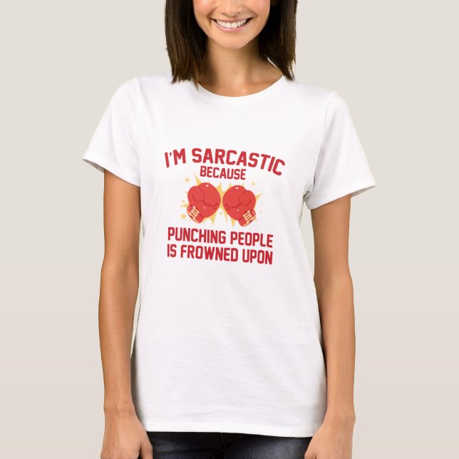 Jag är Sarcastic T Shirt (Framsida)