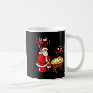 Jag Är Säsongen Tomte Jag Är Anledningen Jesus Rol Kaffemugg
