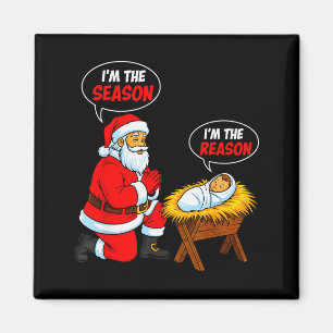 Jag Är Säsongen Tomte Jag Är Anledningen Jesus Rol Magnet