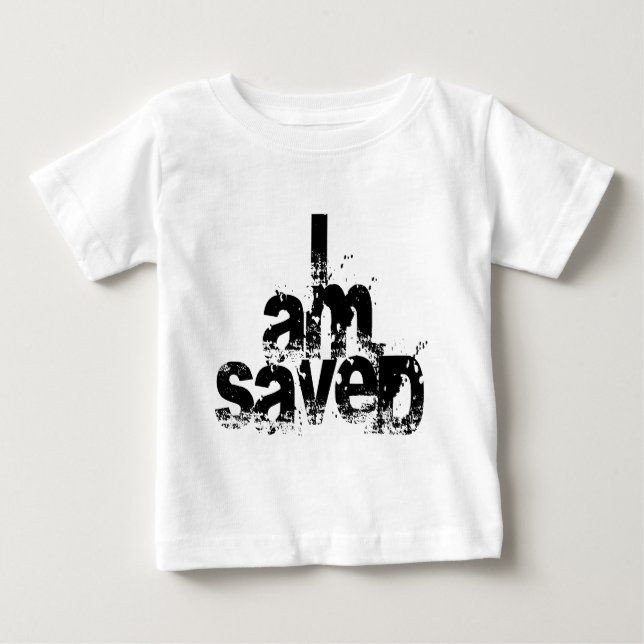 Jag är Saved Christian Tee Shirt (Framsida)