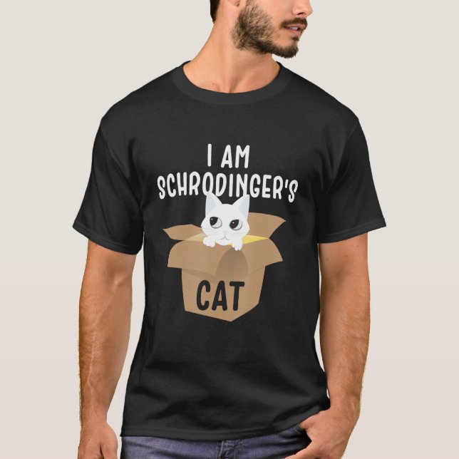 Jag är schrodingerkatt t shirt (Framsida)