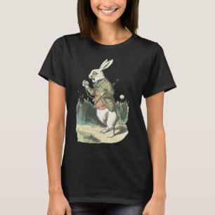 Jag är sen!Alice i Wonderland White Rabbit T Shirt