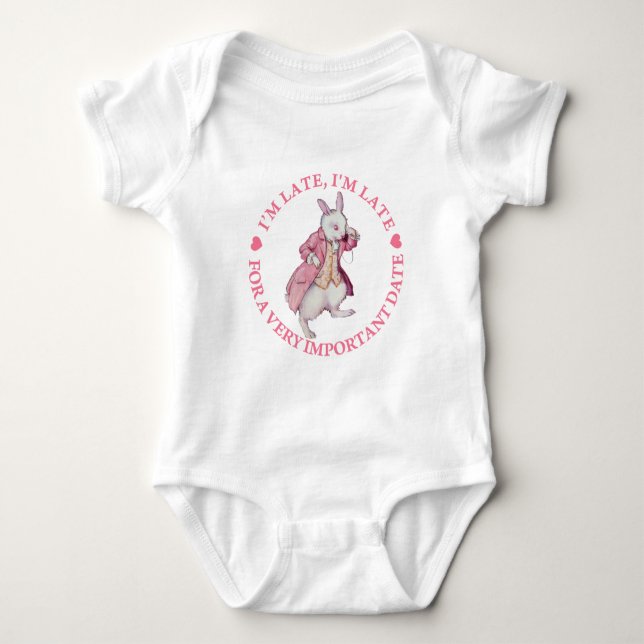 Jag är sen, jag är sen, för ett mycket viktigt dat tee shirt (Framsida)