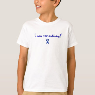 Jag är Sensational SPD Awareness Ribbon Kids Shirt Tee Shirt
