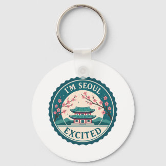 Jag är Seoul Excated Korea Nyckelring