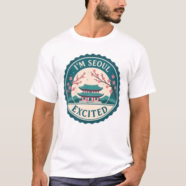 Jag är Seoul Excated Korea T-Shirt (Framsida)