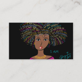 JAG ÄR SERIE - FÖR DAM AV FÄRG VISITKORT