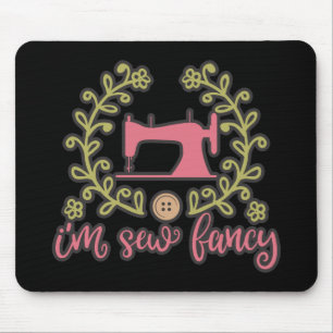 Jag är Sew Finare Sewing Design Musmatta
