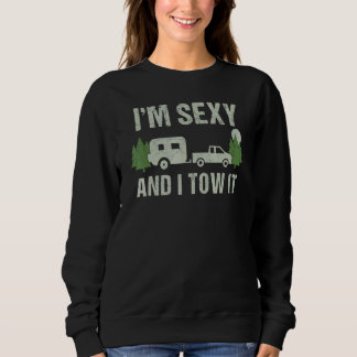 Jag är sexig och jag bogserar den Husvagn Camping T Shirt
