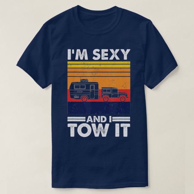 Jag är sexig och jag drar den, Lilla Caravan Campi T Shirt (Design framsida)