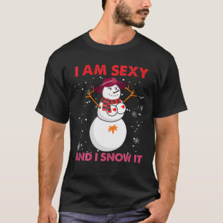 Jag är sexig och jag Snö den, Dam Snö, grå jul T Shirt