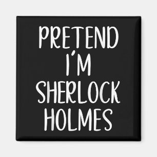 Jag är Sherlock Holmes Costume Halloween Easy Magnet