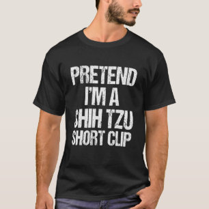 Jag är Shih Tzu Kort Clip Halloween Hund Costume T Shirt