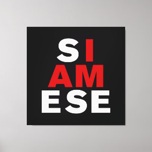 JAG ÄR SIAMESE CANVASTRYCK