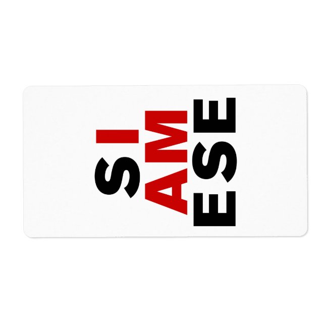 JAG ÄR SIAMESE FRAKTSEDEL (Framsidan)